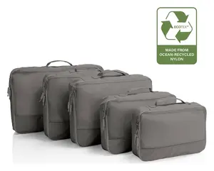 Cestovne organizery Heys Ecotex Packing Cube 5 Pc Set Grey Stone