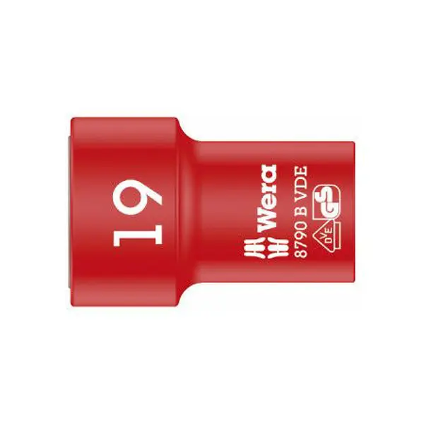Wera 004963 Nástrčná hlavice 3/8" 6hran 19 mm typ 8790 B Zyklop VDE