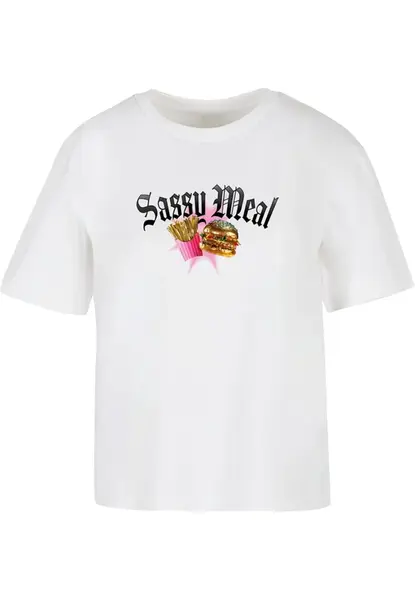 Women's T-shirt Sassy Meal white