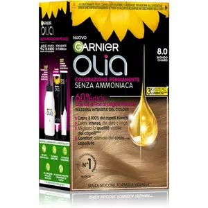 Garnier Olia permanentná farba na vlasy odtieň 8.0 Biondo Chiaro 1 ks