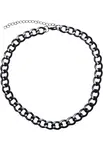 Large chain necklace in black