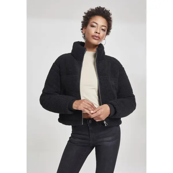 Women's boxes Sherpa Puffer Jacket black
