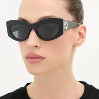 Sluneční brýle Gucci dámské, černá barva, GG1843S