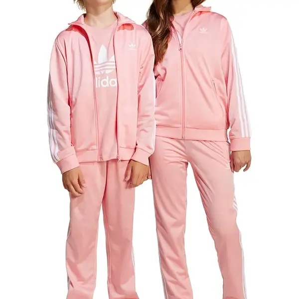 Dětské tepláky adidas Originals růžová barva, s aplikací, JD1634