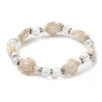 Summer Beach Turtle Synthetic Turquoise & Faceted Glass Beaded Stretch Bracelets for Women Men