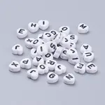 Acrylic Horizontal Hole Letter Beads