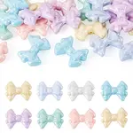 20Pcs UV Plating Opaque Acrylic Beads