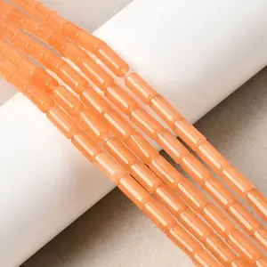 Natural White Jade Beads Strands