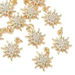 Brass Clear Cubic Zirconia Pendants