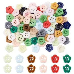 80Pcs 4-Hole Porcelain Buttons