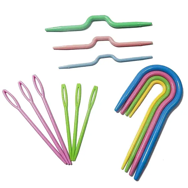 13Pcs ABS Plastic Knitting Sewing Needles