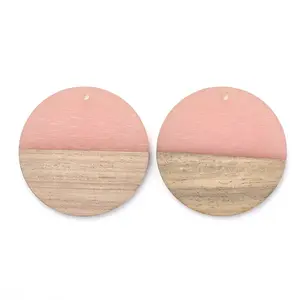 Resin & Walnut Wood Pendants