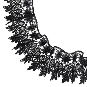 7.5 Yards Polyester Flower Heart Lace Trim Ribbon