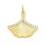 Brass Micro Pave Cubic Zirconia Pendants
