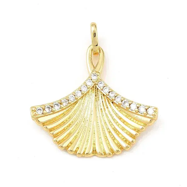 Brass Micro Pave Cubic Zirconia Pendants