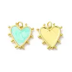 Rack Plating Brass Enamel Pendants