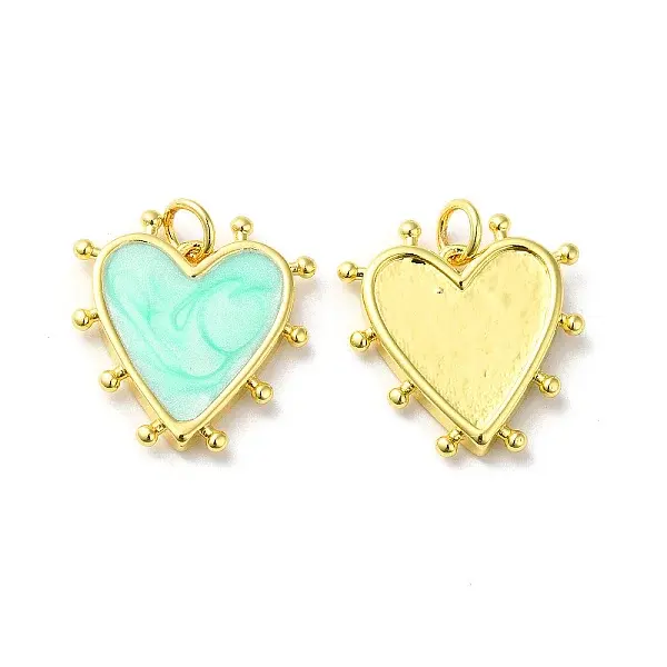 Rack Plating Brass Enamel Pendants