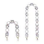 2Pcs Oval & Square Acrylic Bag Handle