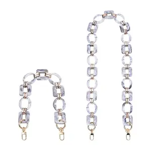 2Pcs Oval & Square Acrylic Bag Handle