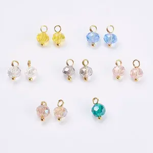 Electroplated Glass Charms