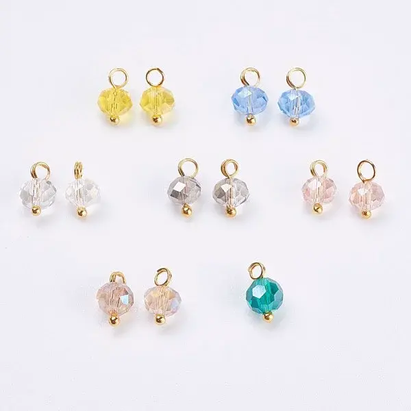 Electroplated Glass Charms