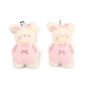 Flocking Opaque Resin Pendants