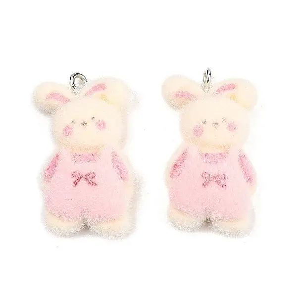 Flocking Opaque Resin Pendants