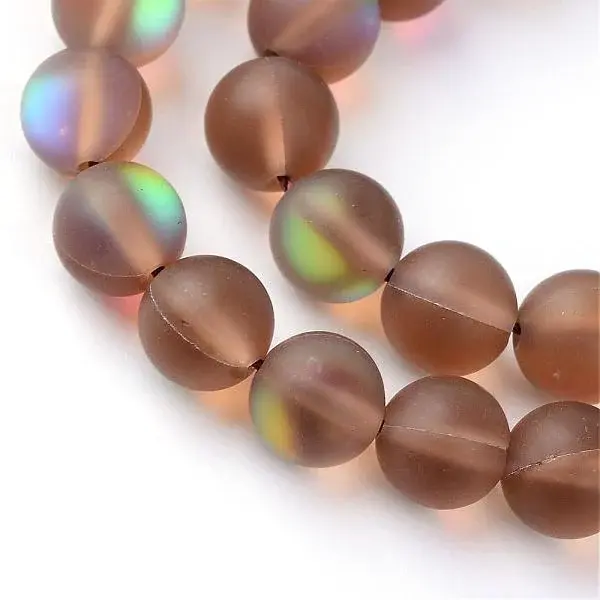 Synthetic Moonstone Beads Strands