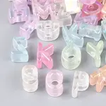 UV Plating Transparent Acrylic European Beads