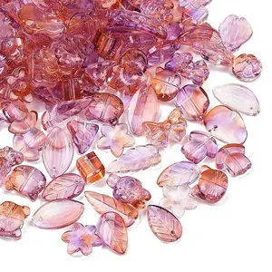 Gradient Color Transparent Glass Beads