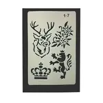 Eco-Friendly PET Plastic Hollow Painting Silhouette Stencil