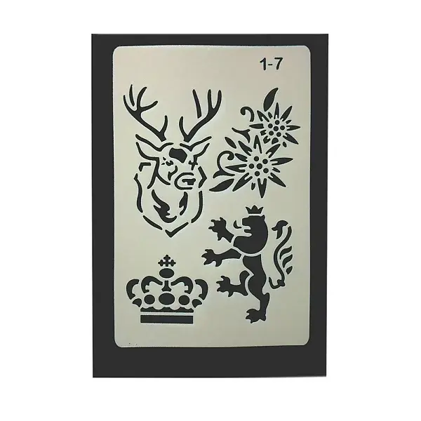 Eco-Friendly PET Plastic Hollow Painting Silhouette Stencil