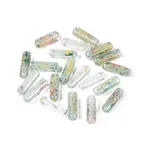 Picasso Transparent Glass Bugle Beads