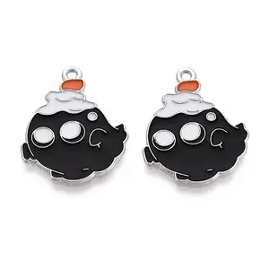 Halloween Theme Alloy and Enamel Pendants