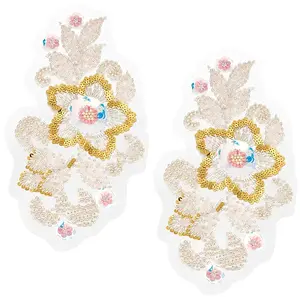 3D Flower Polyester Embroidery Sew on Appliques