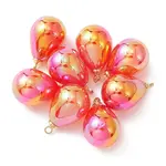 8Pcs UV Plating Acrylic Pendants