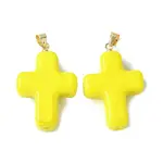 Handmade Lampwork with Brass Pendants