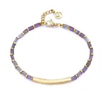 Viceroy Pozlacený náramek s ametystem Chic 14075P01019
