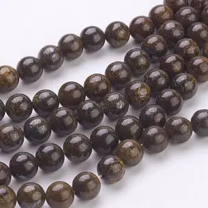 Natural Bronzite Beads Strands