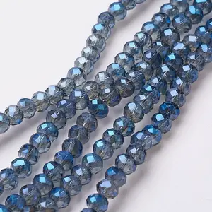 Electroplate Glass Beads Strands