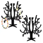 Opaque Acrylic Earring Display Tree Stands