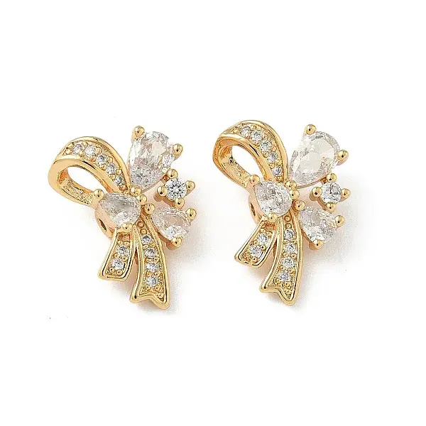 Brass Micro Pave Cubic Zirconia Pendants