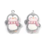 Flocking Opaque Resin Pendants