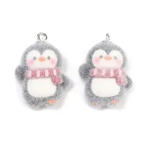 Flocking Opaque Resin Pendants