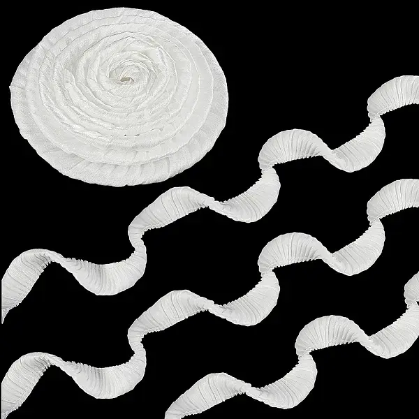 5 Yards Folded Polyester Pleated Ribbon