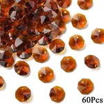 60Pcs Electroplate Glass Links Connectors