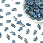 100Pcs Electroplate Transparent Glass Beads