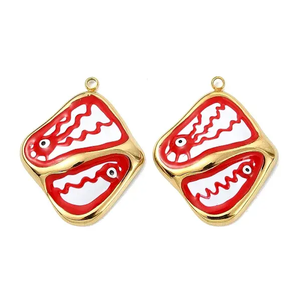 304 Stainless Steel Enamel Pendants