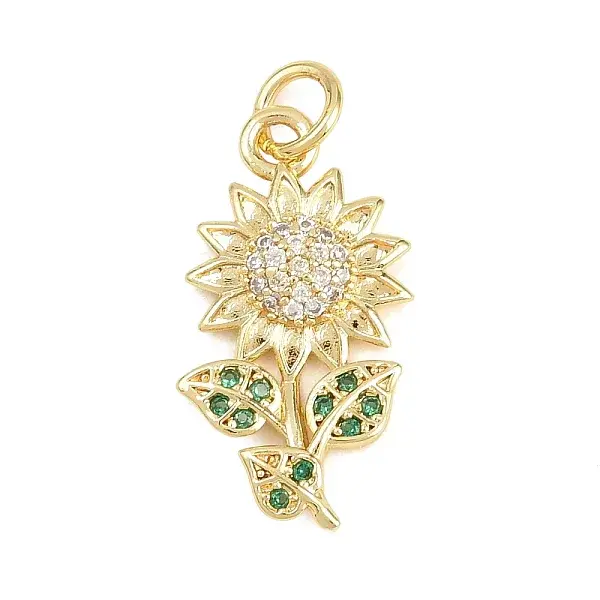 Valentine's Day Brass Micro Pave Cubic Zirconia Pendants