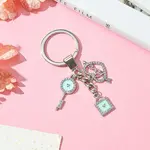 Alloy Enamel & Rhinestone Keychain